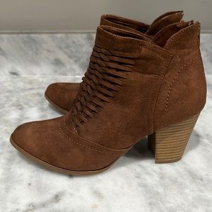 Tan bootie